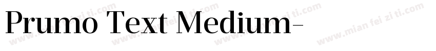 Prumo Text Medium字体转换